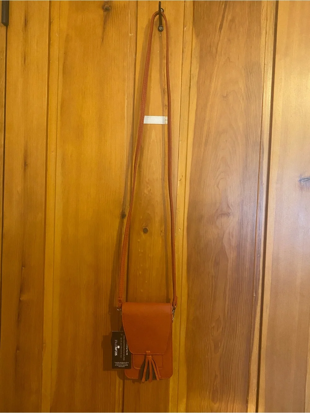Women's K. Carroll Crossbody Phone Bag with Tassel - Orange